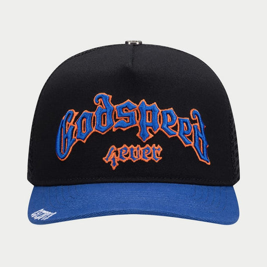 Godspeed FOREVER TRUCKER HAT (Black/Blue/Orange) BOOM