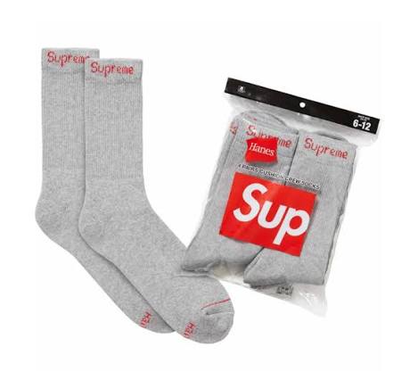 Supreme grey socks