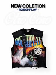 ROUGHPLAY WARNING SLEEVELESS TANK TOP SHIRT
