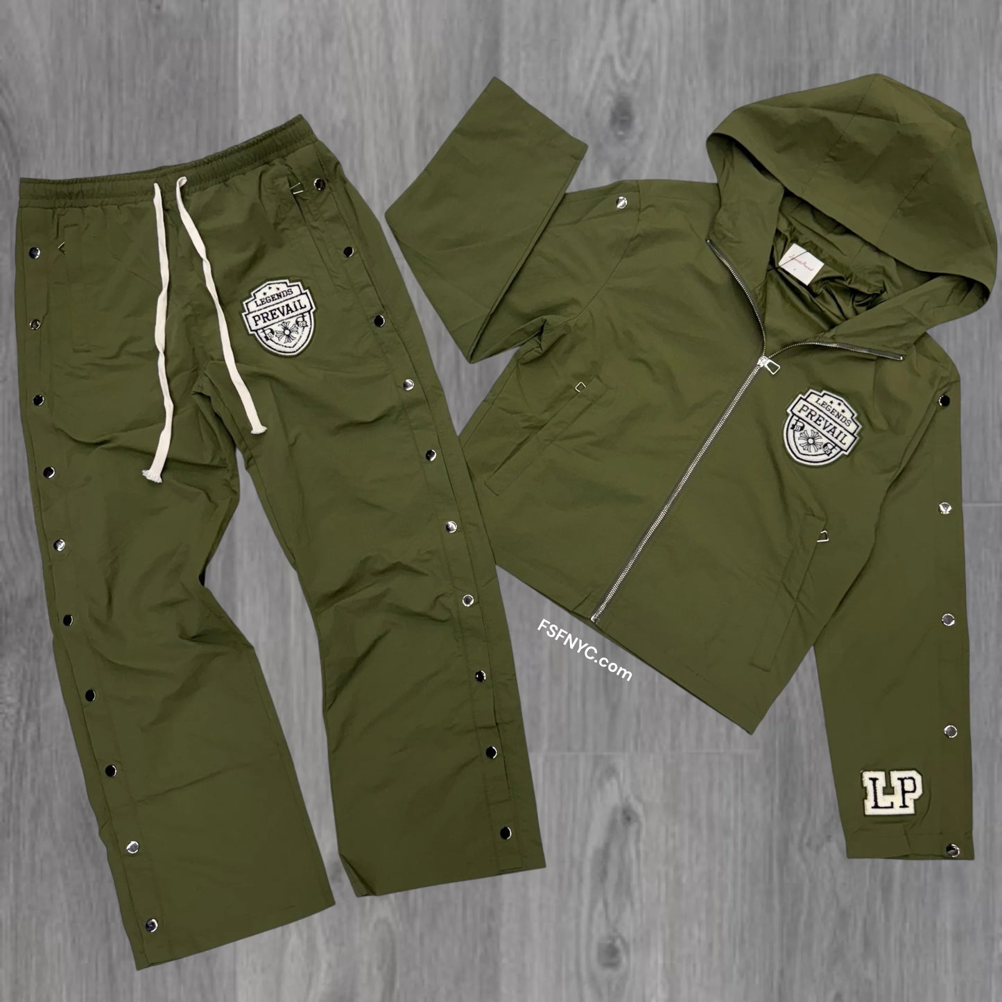 LEGENDS PREVAIL WINDBREAKER SET OLIVE