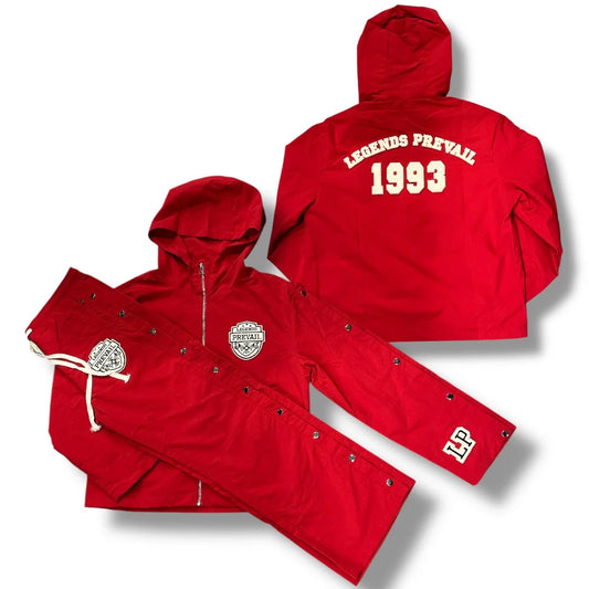 LEGENDS PREVAIL WINDBREAKER SET RED