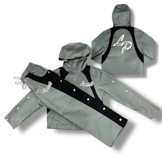 LEGENDS PREVAIL WINDBREAKER SET GREY/BLK