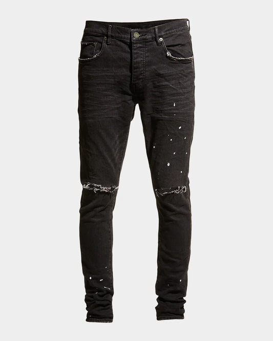 Purple Brand Men's P001 Black Overspray