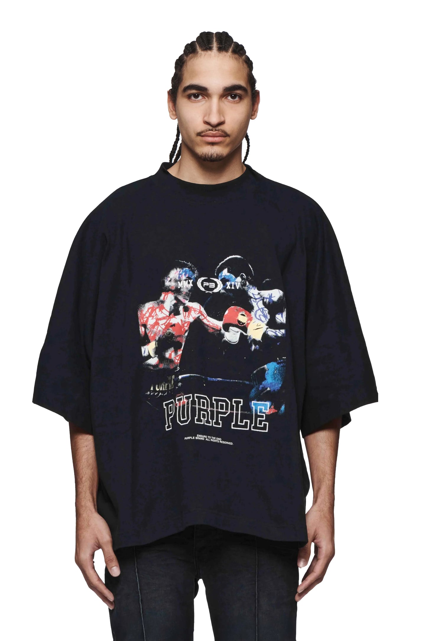 PURPLE Fight night Black (Oversized)