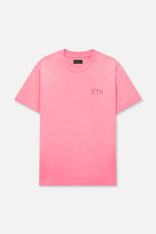 RTA LIAM SHORT SLEEVE TEE | PINK CYBER METAL