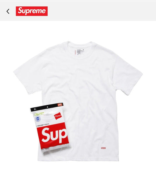 Supreme white tee