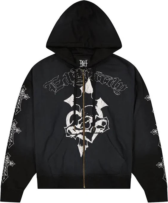 Ed Hardy Lord Sunfade Navy Zip Hoodie SET