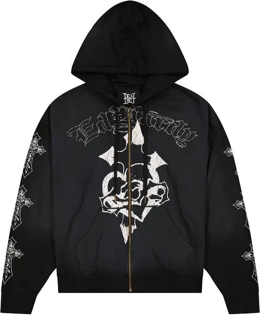 Ed Hardy Lord Sunfade Navy Zip Hoodie SET
