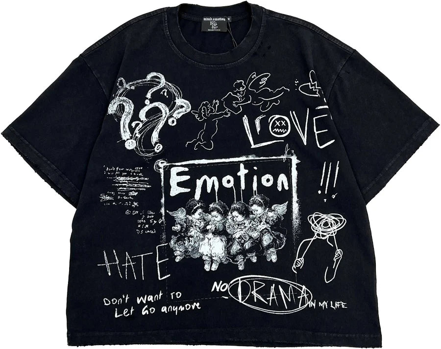 Mixed Emotions - Chaos Black Tee