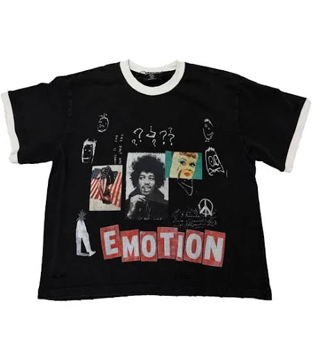 Mixed Emotions - Static Black Tee