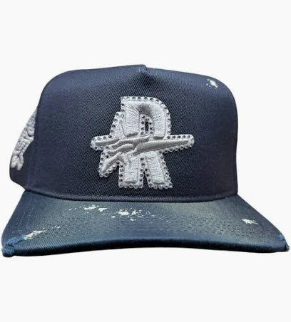 ROUGHPLAY CLOTHING Vintage Snapback at Gravity NYC Navy/Silver