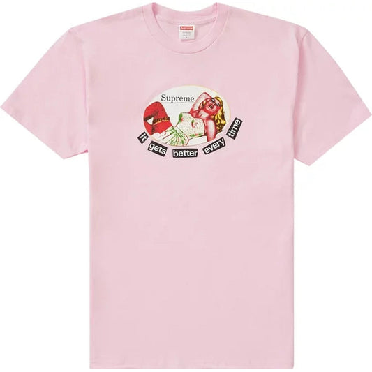 Supreme It Gets Better Every Time Tee 'Light Pink'