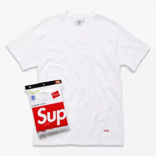 Supreme x Hanes Tagless Tees (3 Pack) White SS24