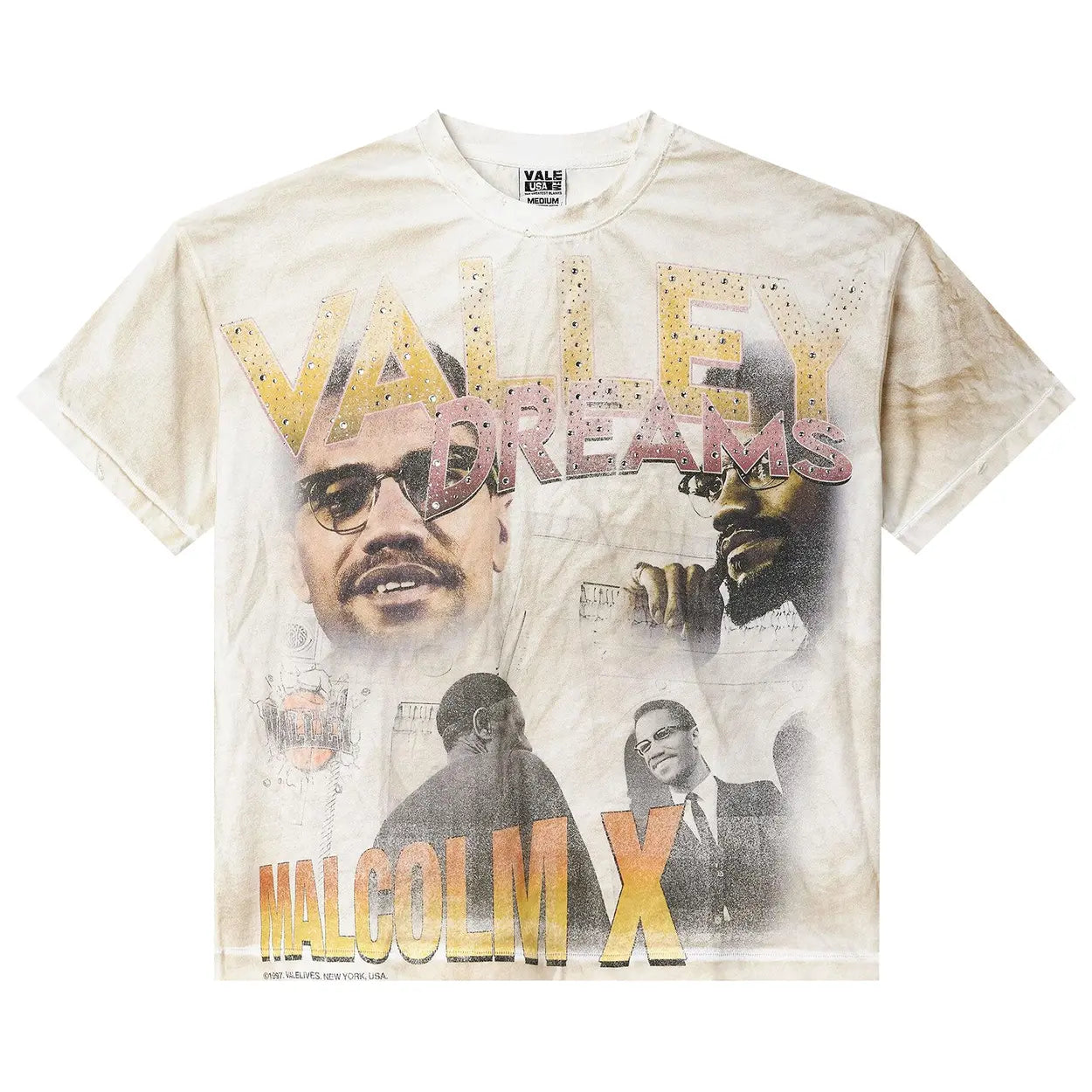 Vale Forever By Any Means Bling Tee 'Dirty White'