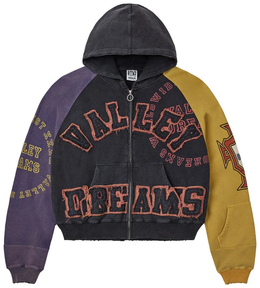 Vale Forever Crest Zip Up 'Purple/Black/Yellow'