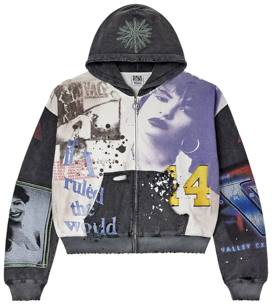 Vale Forever Noise Zip Up 'Dark Graphic'