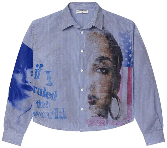 Vale Forever Freedom Button Up 'Stripped/Blue'